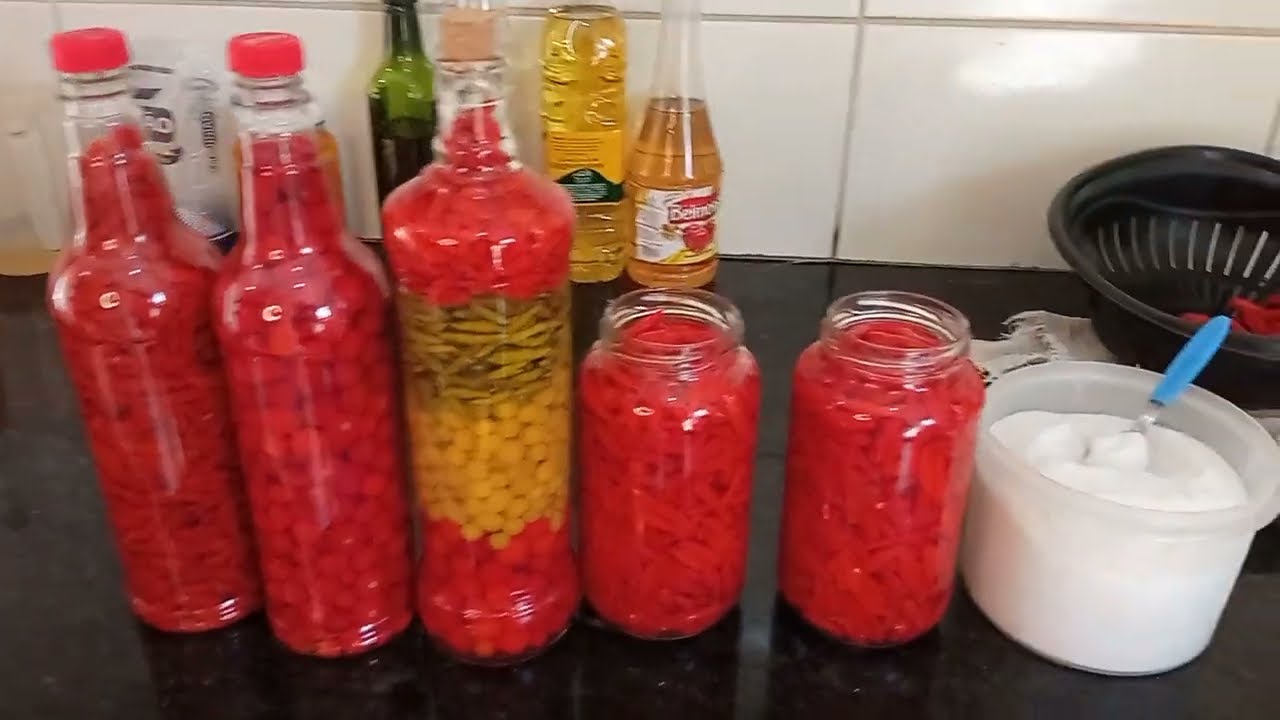 QUANTO TEMPO UMA CONSERVA DE PIMENTA DURA SEM COLOCAR NA GELADEIRA-  PIMENTAS EM CONSERVA