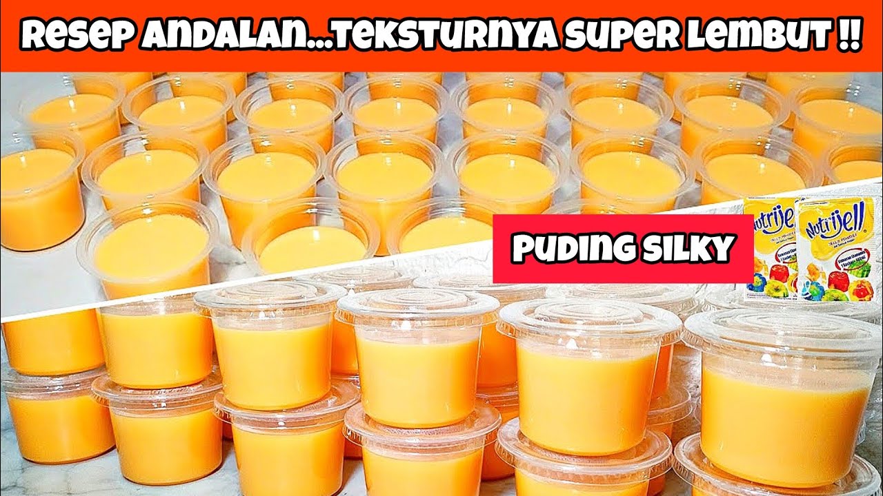 SEMUA KETAGIHAN PAKE RESEP PUDING INI‼️RESEP DAN IDE JUALAN SILKY PUDING MANGGA SUPER LEMBUT