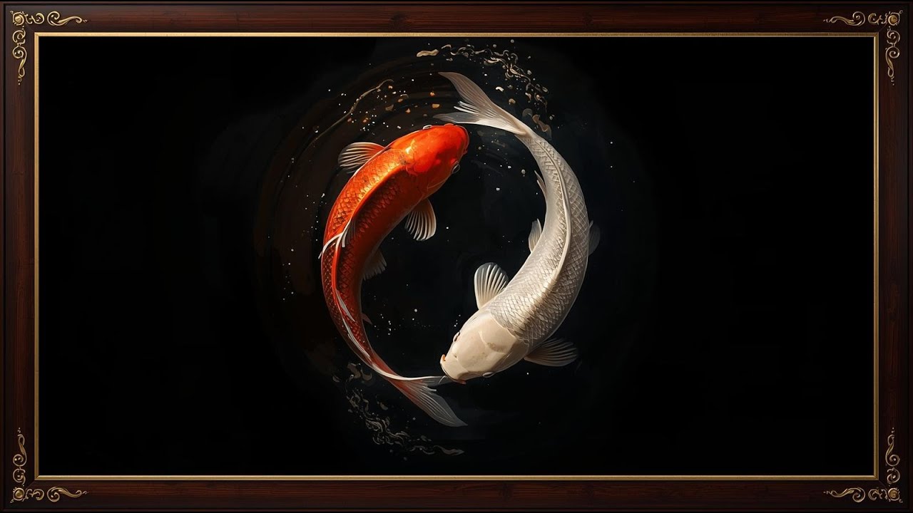 Circle of Fortune 4K — The Dance of Twin Koi