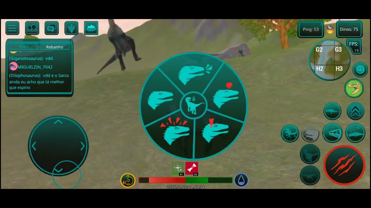 Quase morri pra essa manada (gameplay de deino) realismo 