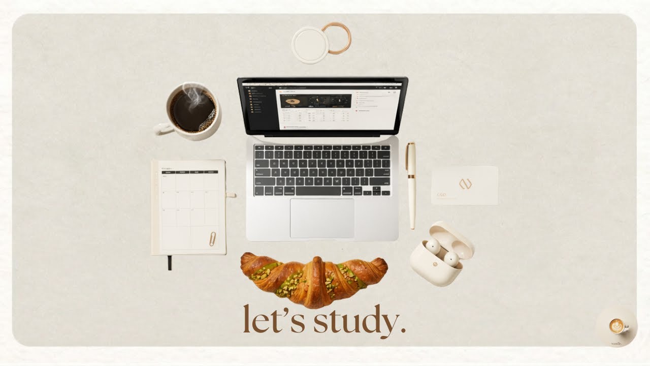 quiet coffee, open tabs and study time.