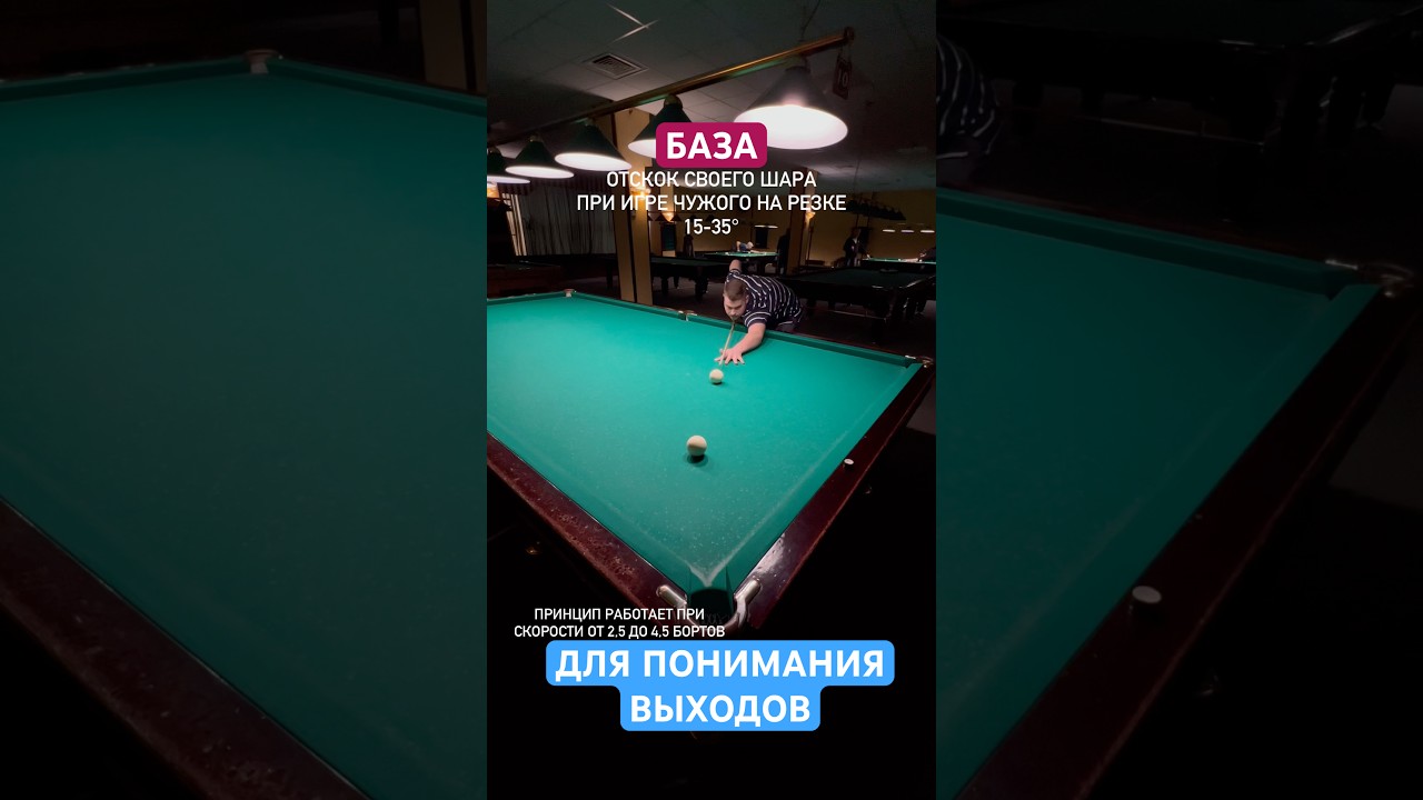 Совет всем новичкам для понимания принципа выходов 😎👍 #бильярд
