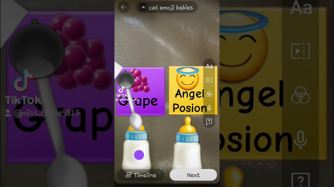 baby emoji cat take care✨️⭐️🌟 