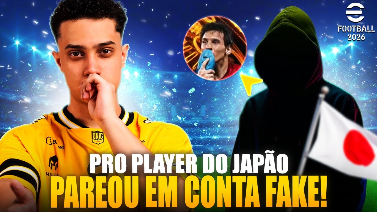 PRO PLAYER DO JAPÃO PAREOU COM CONTA FAKE no Efootball 2026