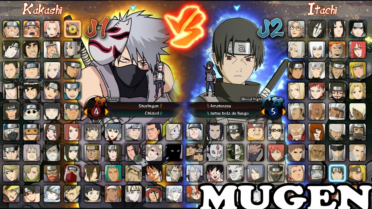 Anbu Kakashi Vs Anbu Itachi NARUTO MUGEN EPIC Fight