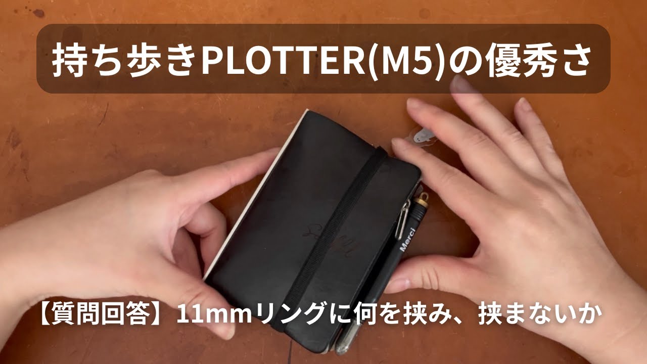 【PLOTTER】守備範囲が広い！3年間持ち歩きで愛用中のM5ブライドルレザーバインダーの中身、リフィルの選別基準、活用場面のご紹介｜システム手帳｜質問回答