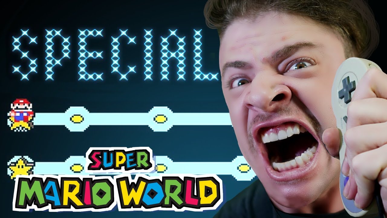 COMECEI O MUNDO ESPECIAL E DEI RAGE - SUPER MARIO WORLD