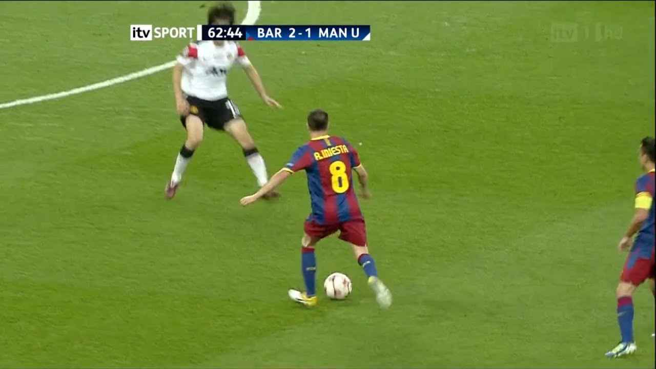 Andres iniesta vs Manchester United English commentatory (UCL) Final 2011 HD 1080🔥
