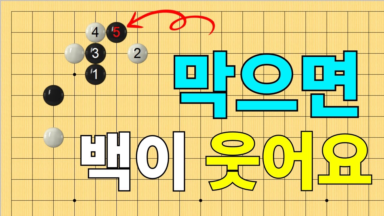 [초반50수] 소목정석 - 막으면 백이 웃어요~
