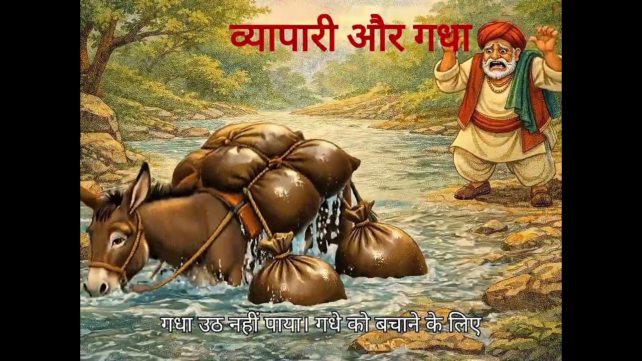व्यापारी और गधा || The Merchant and Donkey