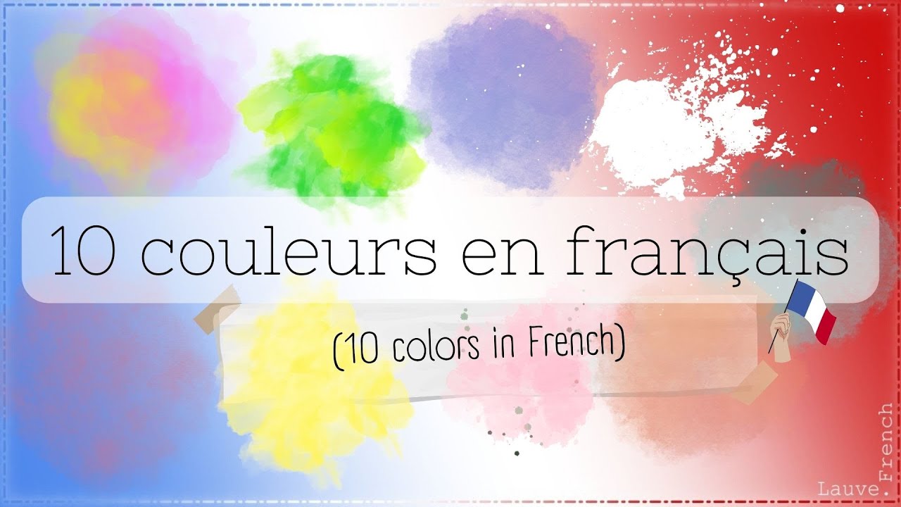 10 couleurs (au féminin et au masculin) 🔵🟢🟠🟡🟣⚫⚪