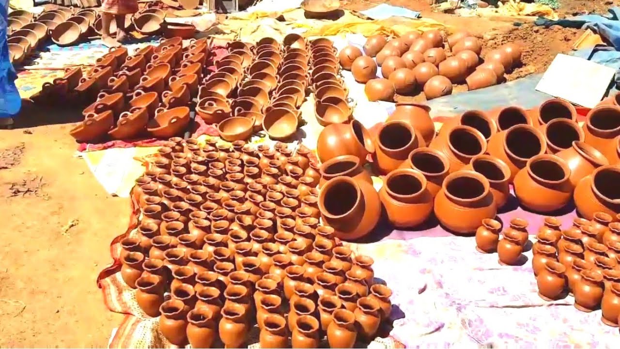 Clay pots manufacturing place in Tirunelveli/shopping