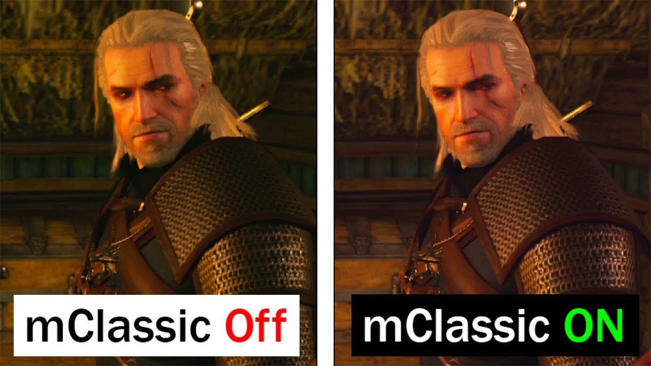The Witcher III Switch | mClassic ON/OFF Comparison