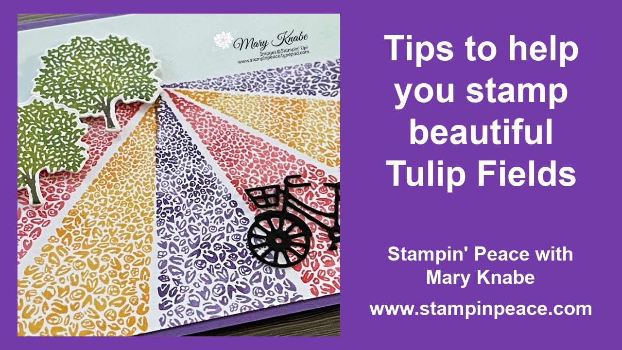 Stamp beautiful Tulip Fields