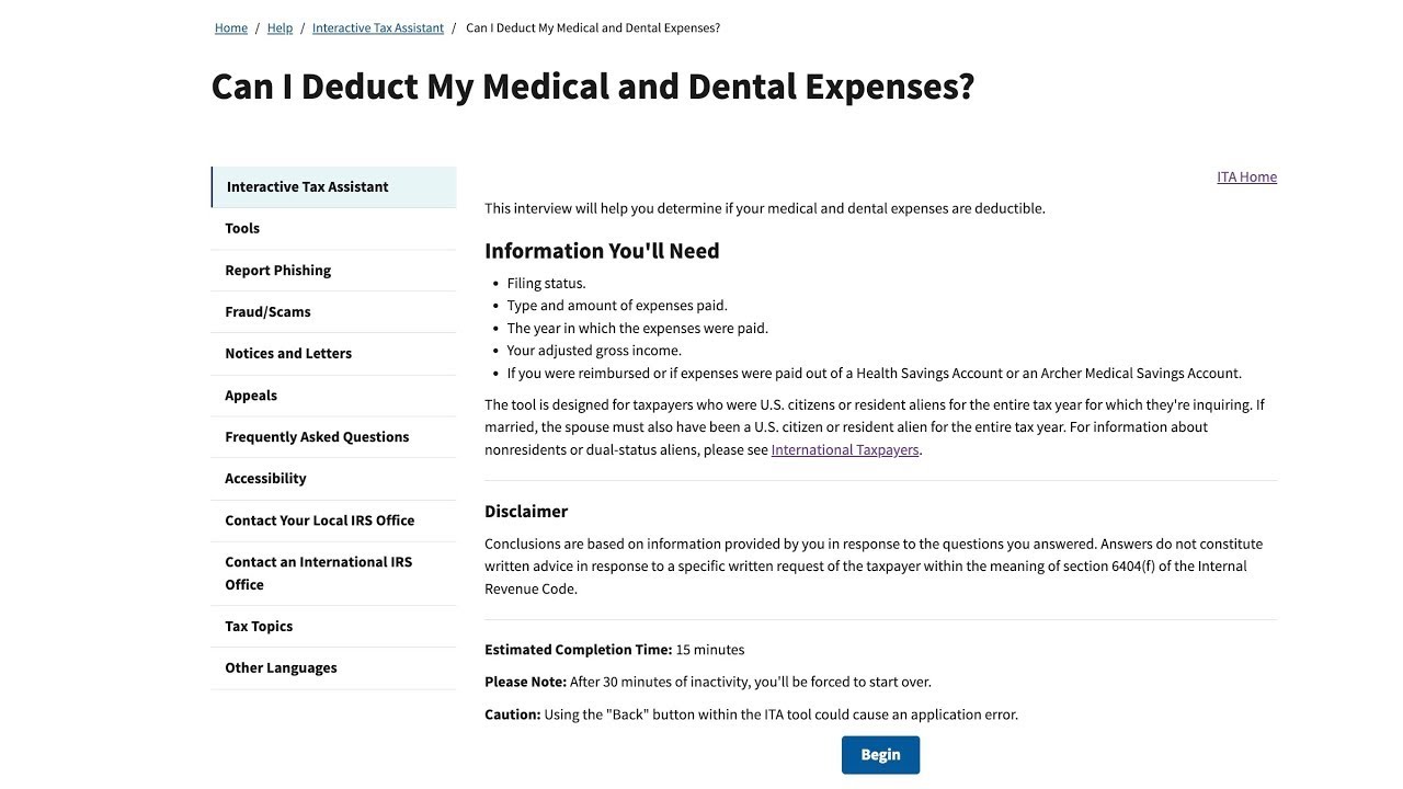 Can I Deduct My Medical and Dental Expenses on IRS Schedule A?