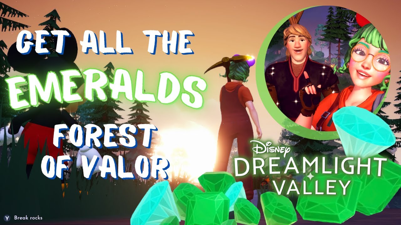 How to get more Emeralds in Dreamlight Valley? All gem mining rocks in the Forest of Valor Tips and