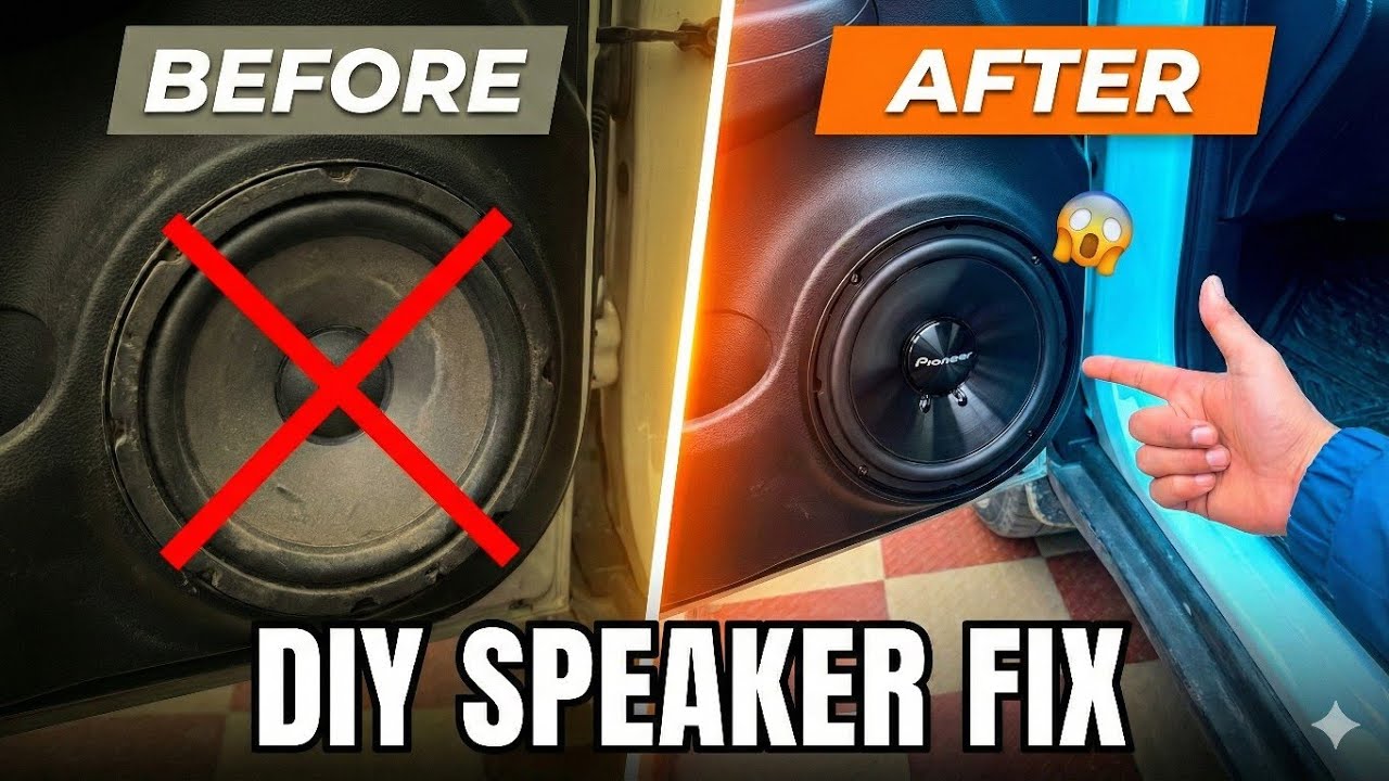 I fixed these destroyed speakers in five minutes 😱