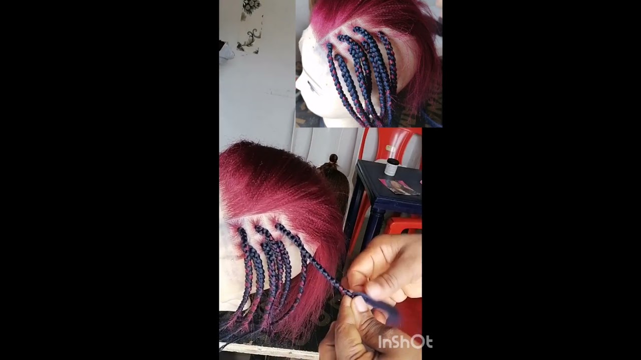 How to braid /Braiding tutorial for beginners. #braidedwigs #africanbraids #wigmakers   #viralvideo