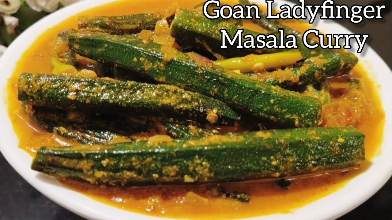 Goan Ladyfinger Masala Curry Recipe| Ladyfinger With Spiced Curd | Okra | Bhindi In Curd Masala 