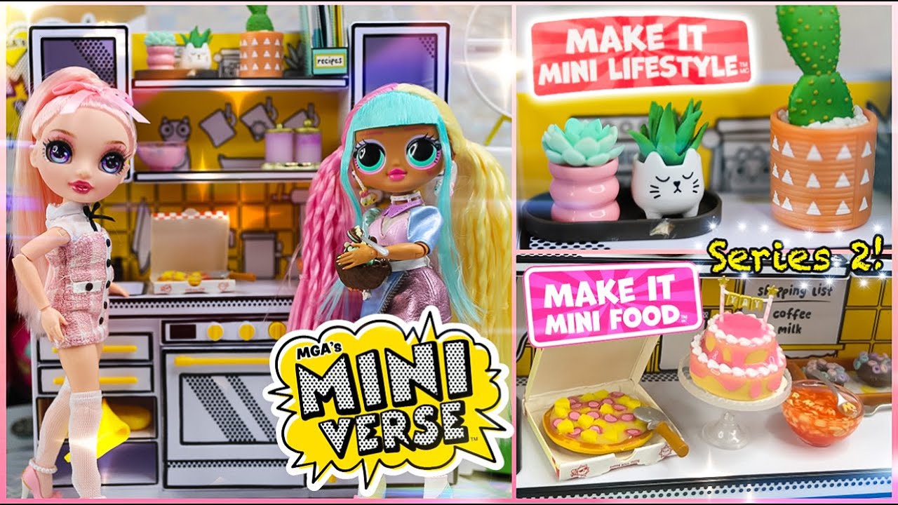 MGA's Miniverse: Make it Mini Food Series 2, LIFESTYLE, Mini Kitchen Playset & MORE *Review*