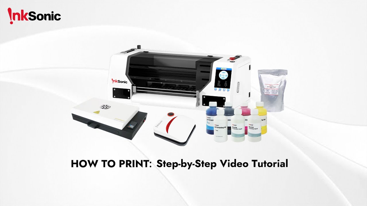 How to Print: Video Tutorial for Dual Head XP600 DTF Printer-U13D (Part 2: Software)