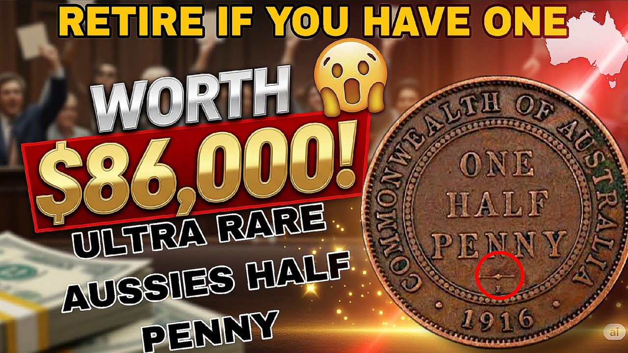 Top 10 Most Valuable Australian Half Pennies Worth Up to $86,000 ???