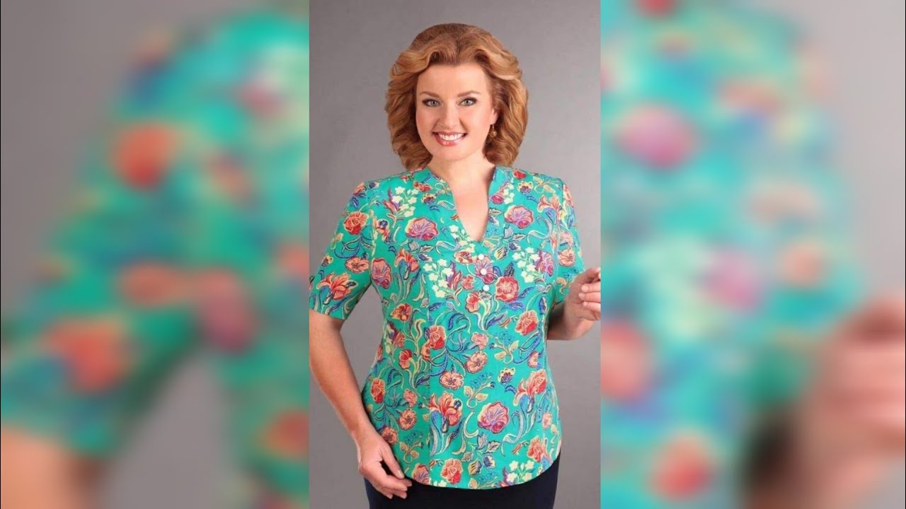 Como hacer una blusa estilo Señorial en talla Grande