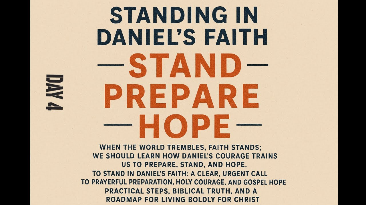 Series Standing in Daniel&rsquo;s Faith: Prayer as Our First Response