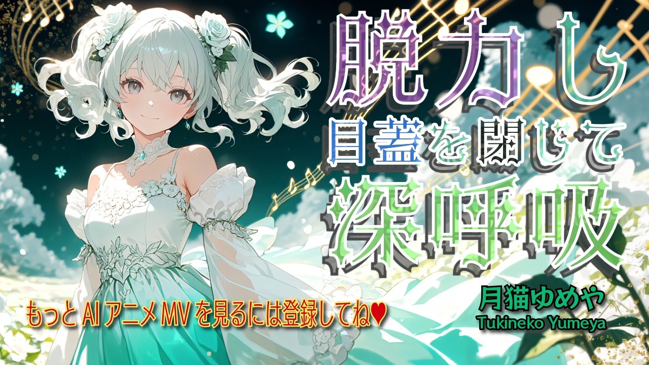 脱力し目蓋を閉じて深呼吸／Breathe, Let Go, and Close Your Eyes【AIアニメMV】