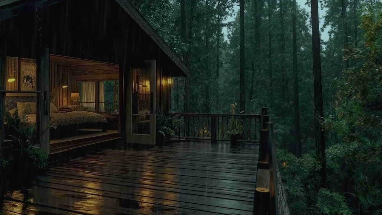 Soft Rain at Night for Deep Sleep | Peaceful Ambience for Study, Focus, and Relaxation