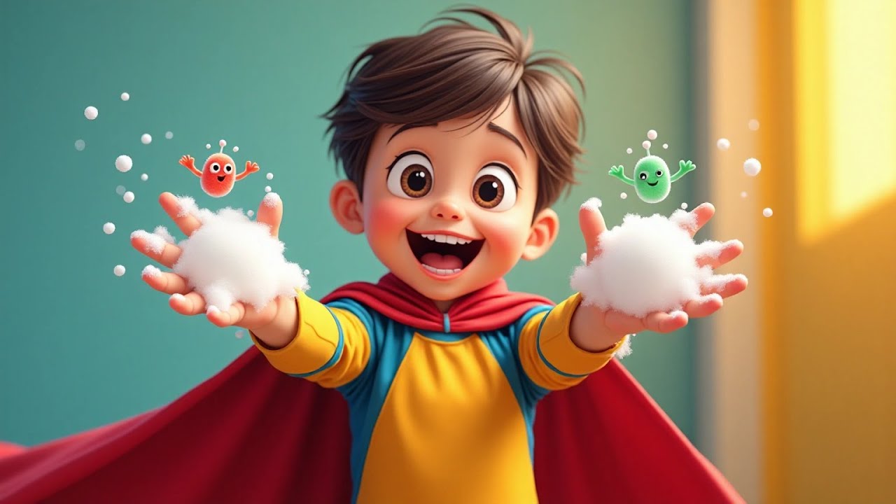 Lave as Mãos Com a Gente! 🧼🎵 | Música Infantil sobre Higiene