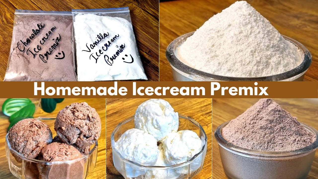 Homemade Ice cream Premix | Chocolate Ice Cream Premix | Vanilla Ice cream Premix आइसक्रीम प्रीमिक्स