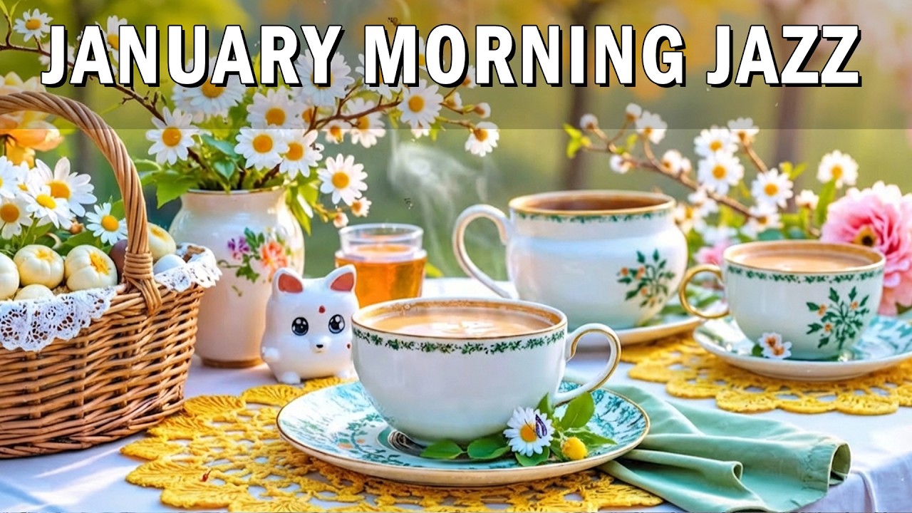January Morning Jazz ☕ Relaxing Coffee Jazz & Happy Bossa Nova Instrumental for Positive Mood
