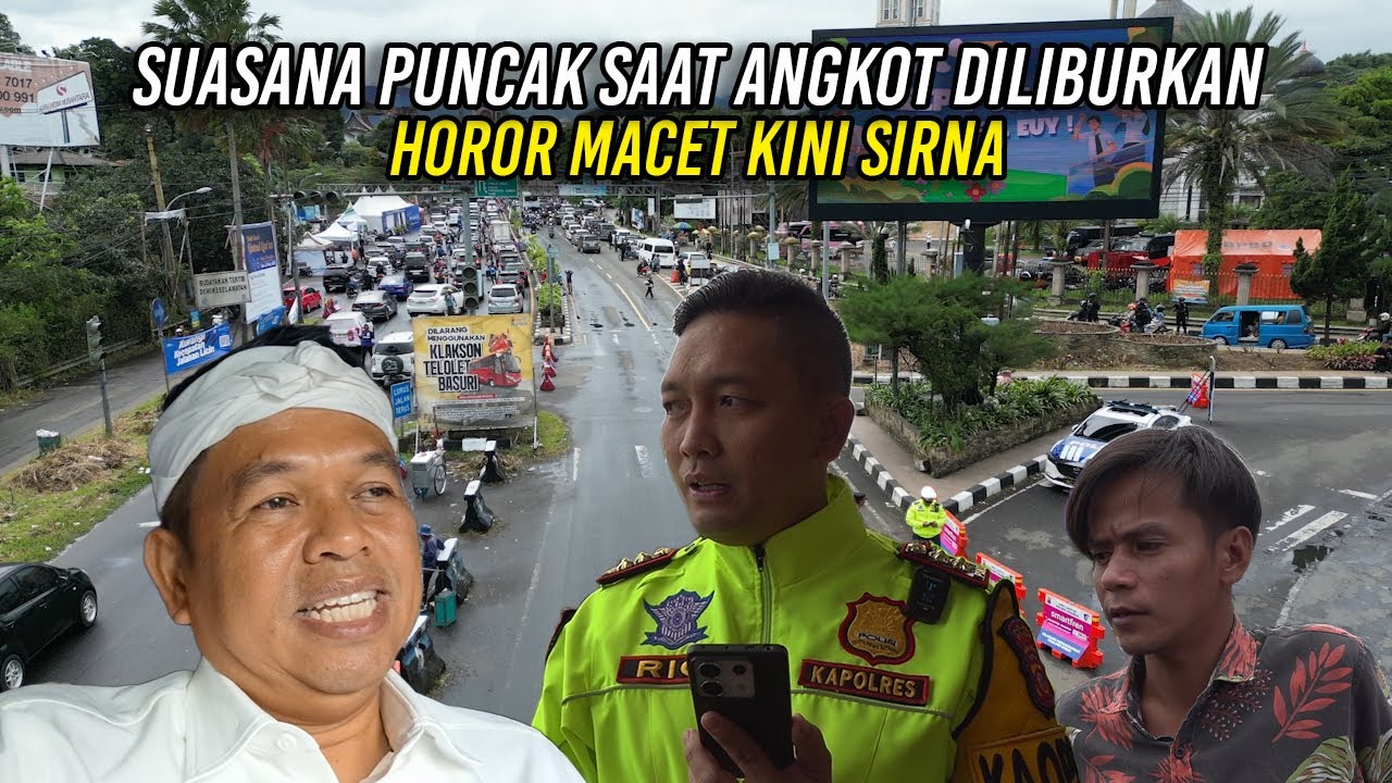 INI SUASANA PUNCAK SAAT ANGKOT DILIBURKAN | HOROR MACET DI PUNCAK KINI SIRNA