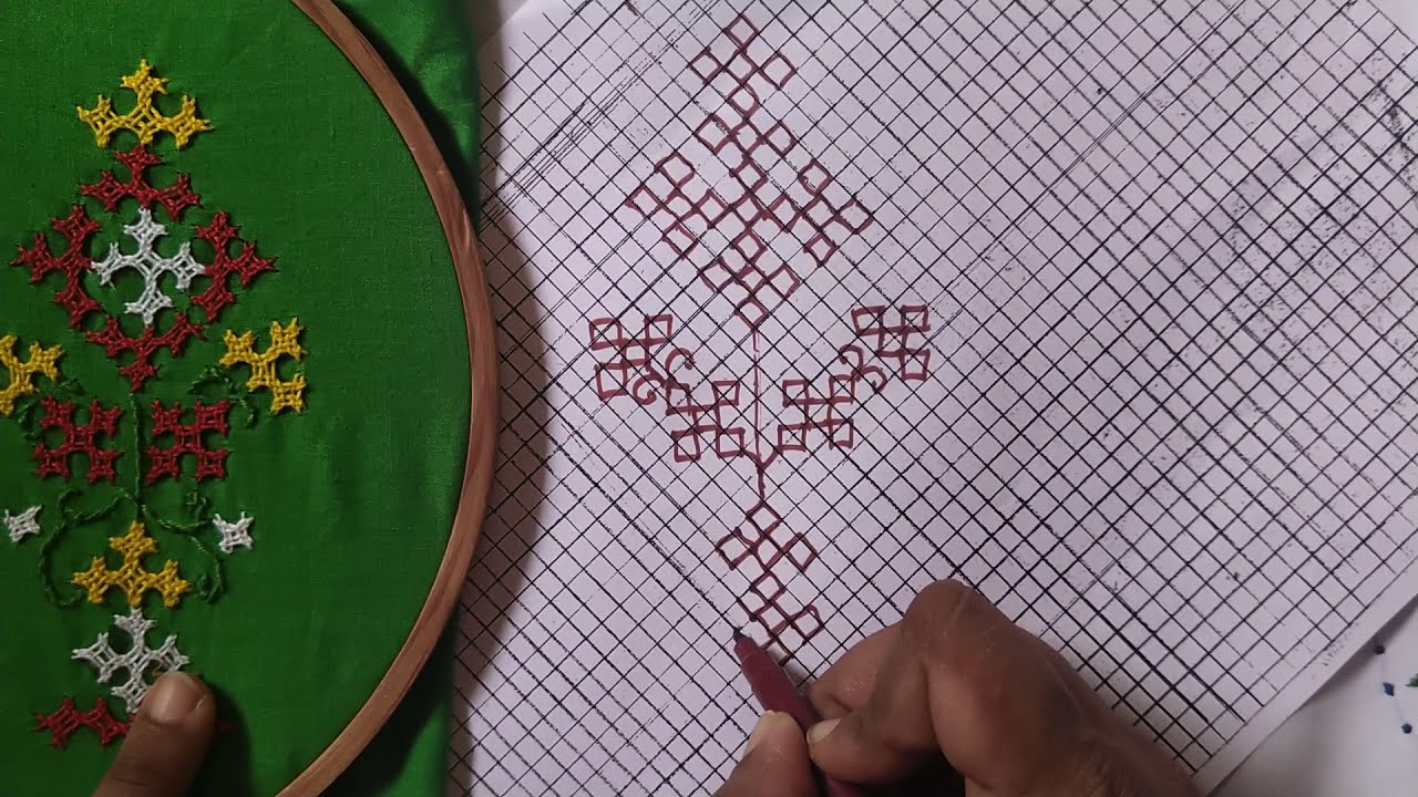 258/2.Sindhi embroidery draw and graph.