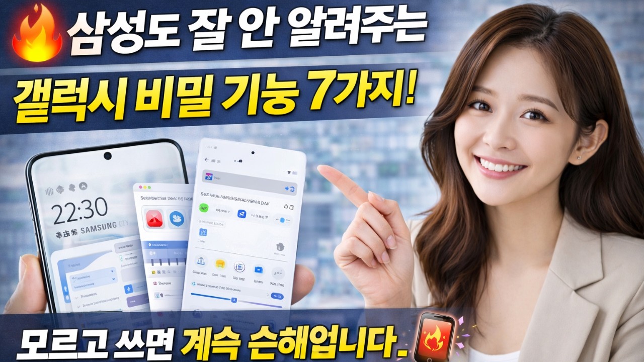 🔥 삼성도 잘 안 알려주는 갤럭시 비밀 기능 7가지! 모르고 쓰면 계속 손해입니다 📱