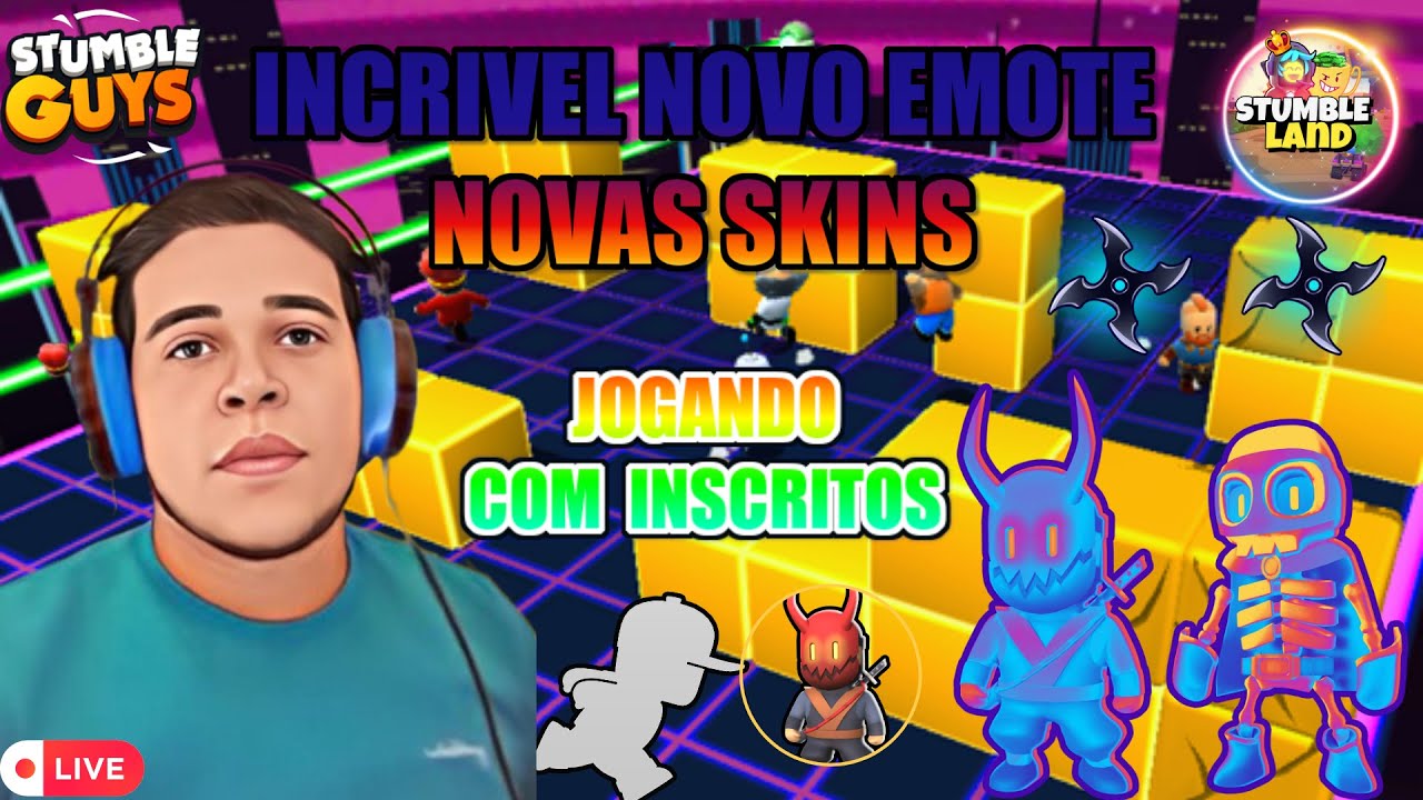 STUMBLE GUYS AO VIVO TORNEIO + SALINHA PREMIADA VALENDO GEMAS