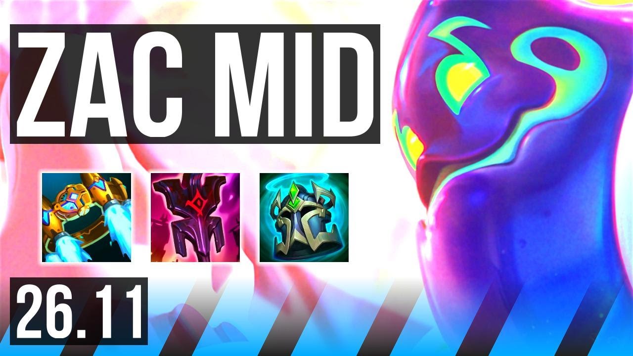 ZAC vs GAREN (MID) | 33K damage | EUW Master | 26.11