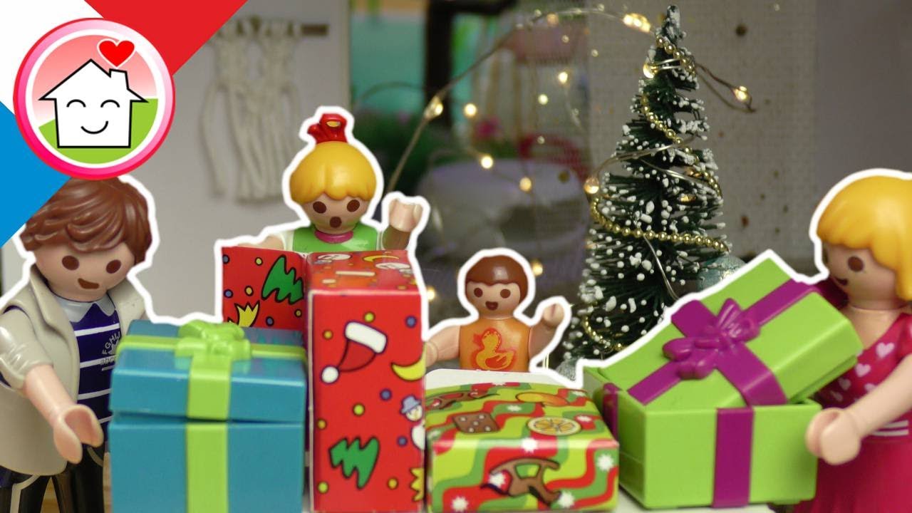 Playmobil en francais Noël avec la famille Hauser