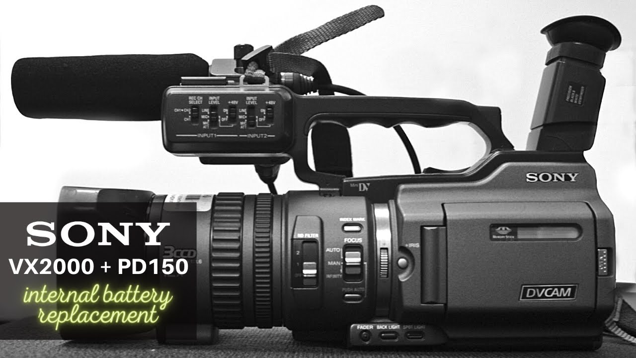 Sony VX2000/PD150 - internal battery replacement