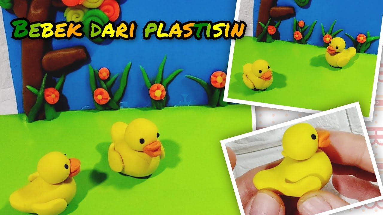 Cara membuat hewan dari plastisin / Bebek dari plastisin @Sunyen Art