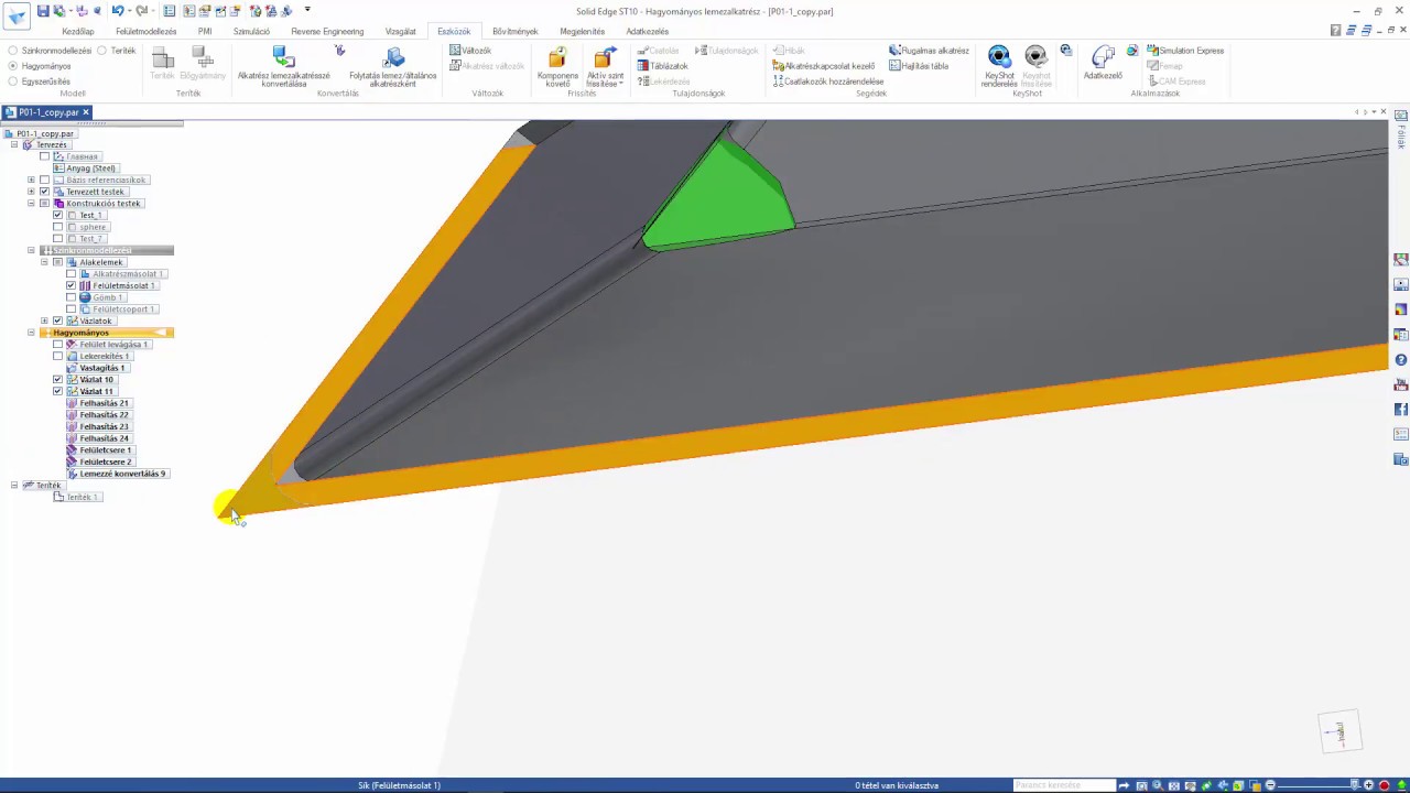 Solid Edge ST10 - Convert to Sheetmetal