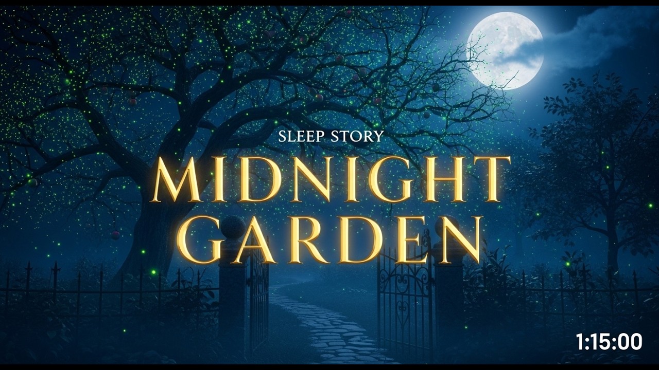 The Midnight Garden Where Fireflies Glow #sleep #calm #bedtime #storytime #night #deep