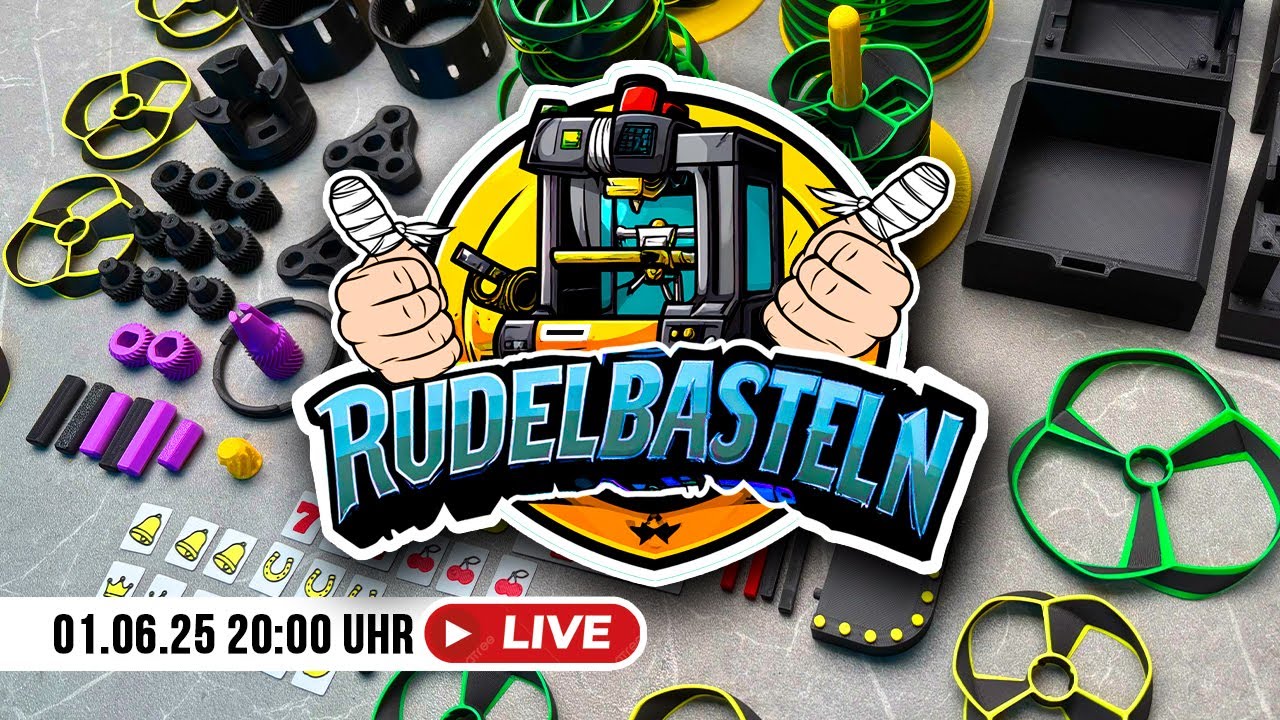 🔥 LIVE Rudelbasteln! Wir bauen eine 3D-Slotmaschine & Highspeed-Propeller zusammen!