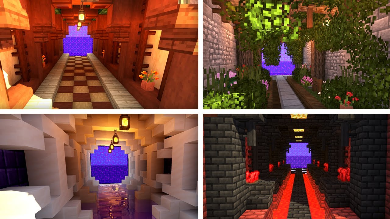 Minecraft: 10 Beautiful Nether Tunnel Build Design Ideas