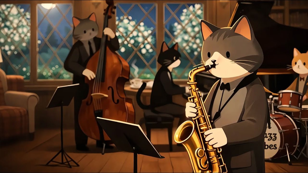 Cozy Jazz Cats – Smooth Jazz for Focus, Calm and Background Ambience