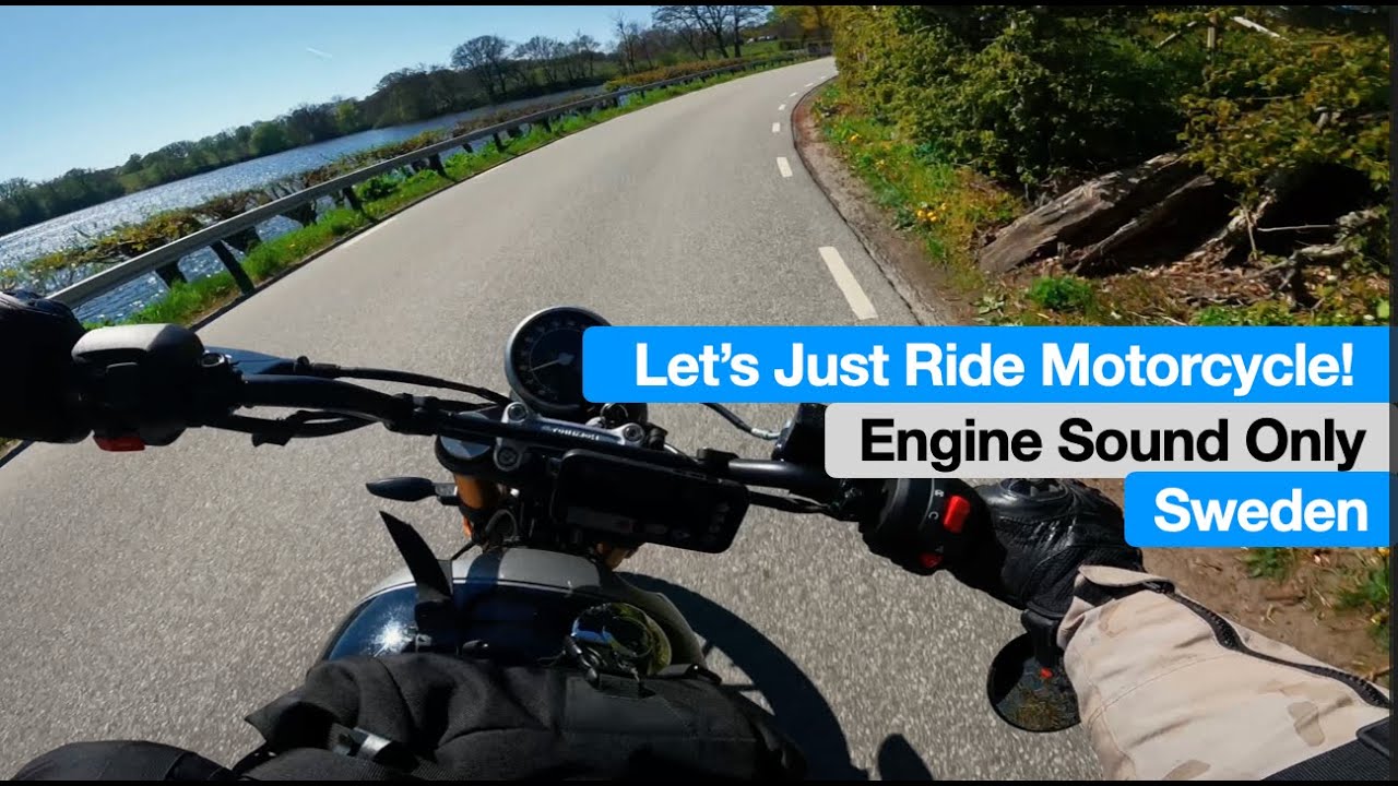 Ride to Swedish Castle | Triumph Scrambler 400x | Raw Engine Sound [4K POV]