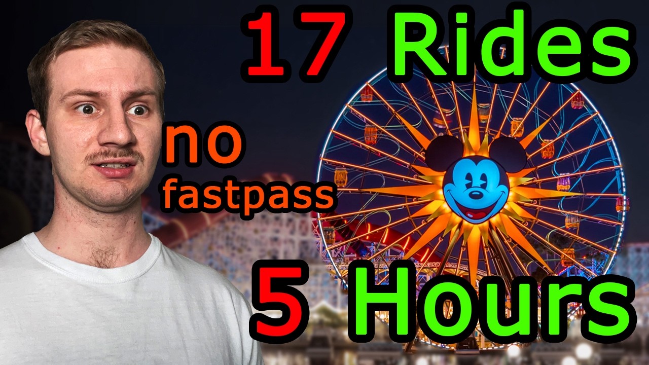 Riding EVERY Disney California Adventure Ride in 5 HOURS! - NO Lightning Lane!
