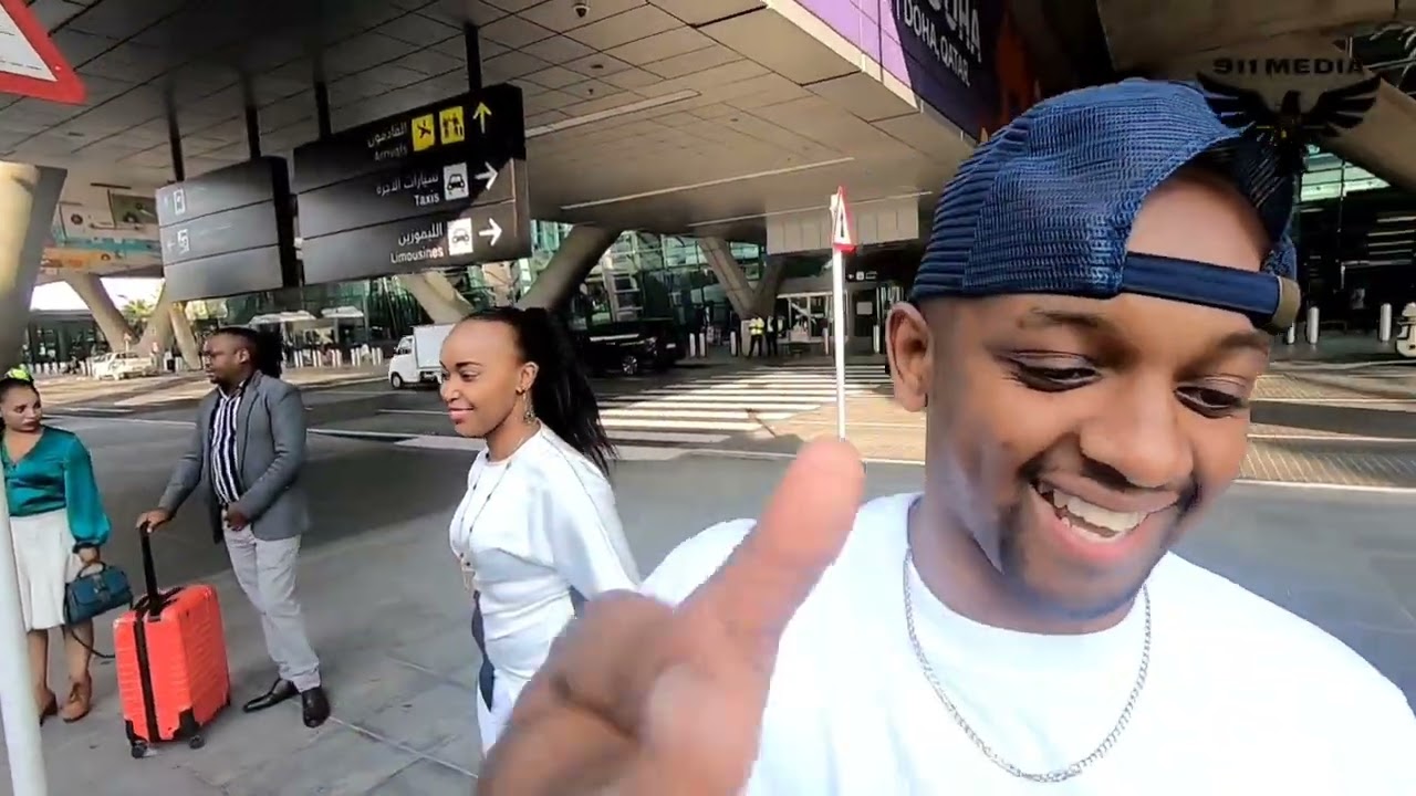 Dj Joe mfalme and kriss Darlin arrives in Doha Qatar