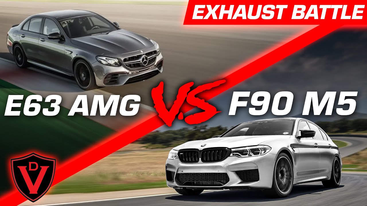 BATTLE of the V8 SUPER-SEDANS! Mercedes E63 AMG S vs BMW F90 M5 | Valvetronic Designs